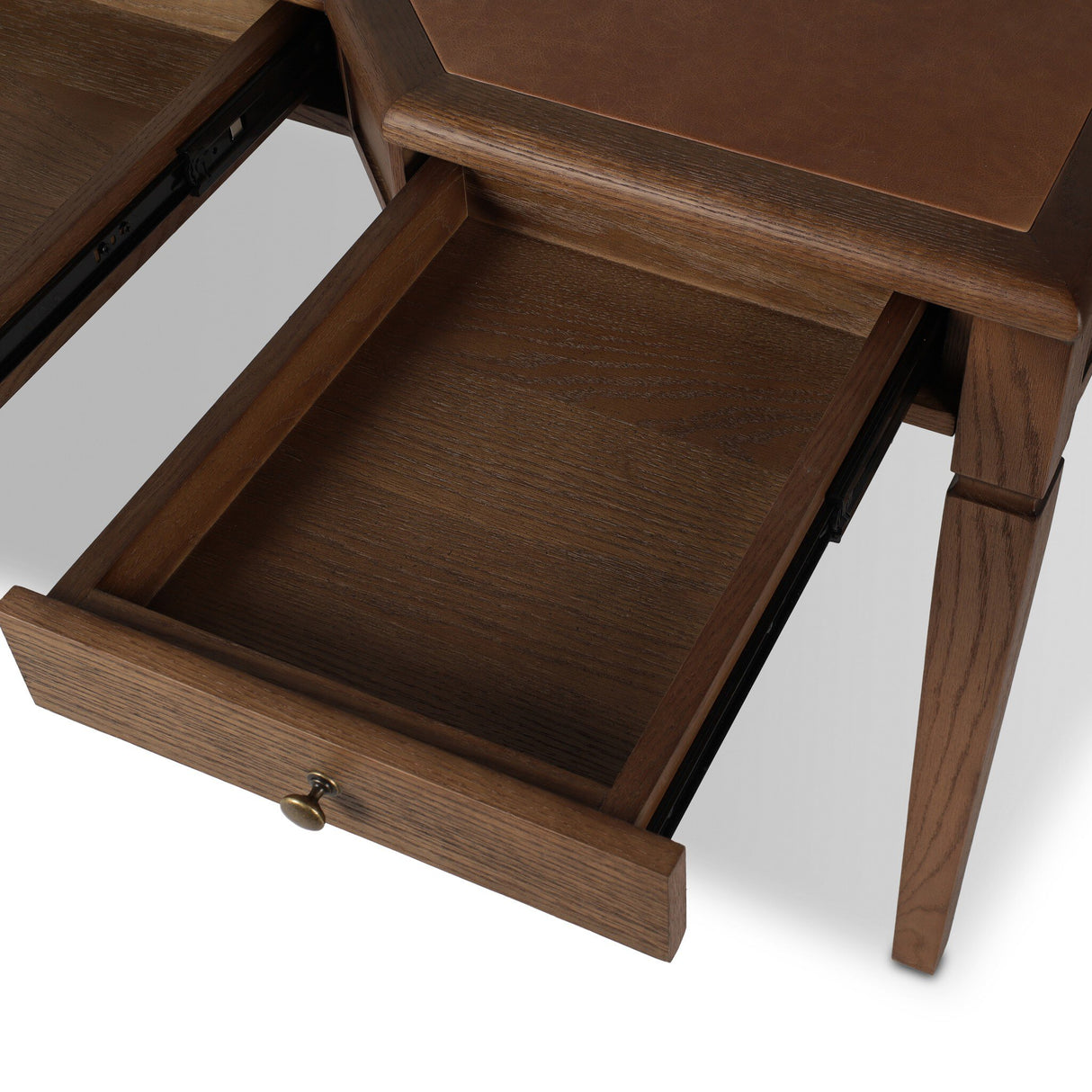 Claude Desk in Tan Oak Veneer from Four Hands - Luna Furniture