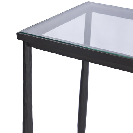 Babylon Console Table in Tempered Glass from Four Hands - Luna Furniture