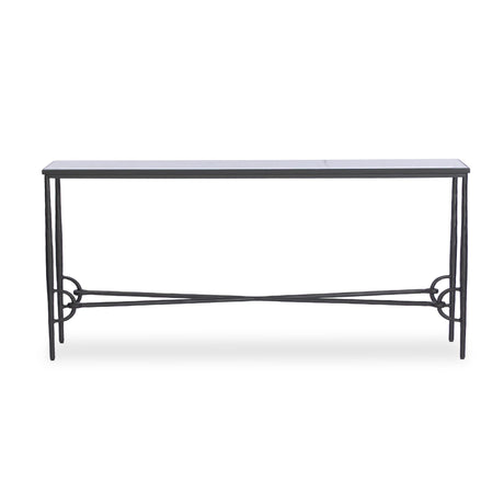 Babylon Console Table in Tempered Glass from Four Hands - Luna Furniture