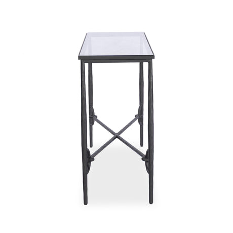 Babylon Console Table in Tempered Glass from Four Hands - Luna Furniture