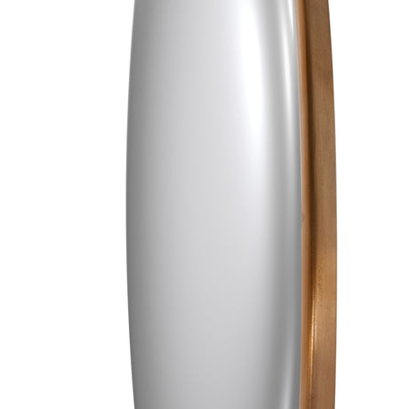 Convex Wall Mirror in Vintage Brass from Four Hands - Luna Furniture