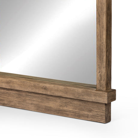 Ledge Floor Mirror in Distressed Light Pine from Four Hands - Luna Furniture