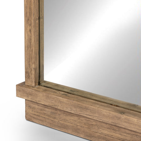 Ledge Floor Mirror in Distressed Light Pine from Four Hands - Luna Furniture