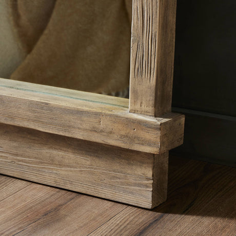 Ledge Floor Mirror in Distressed Light Pine from Four Hands - Luna Furniture