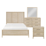 Oakmont Light Brown 4pc Set (QB+NS+DR+MR) from Homelegance - Luna Furniture
