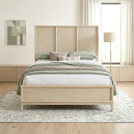 Oakmont Light Brown Queen Bed from Homelegance - Luna Furniture