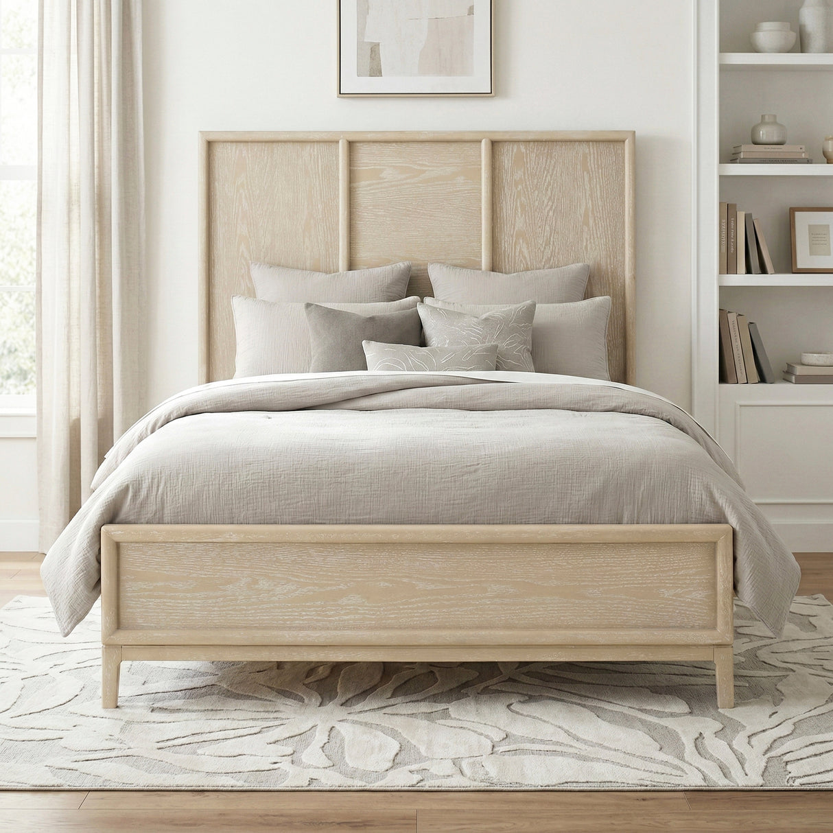 Oakmont Light Brown Eastern King Bed from Homelegance - Luna Furniture