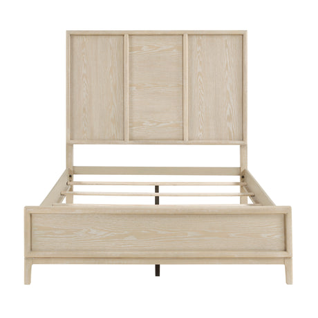 Oakmont Light Brown Eastern King Panel Bed from Homelegance - Luna Furniture