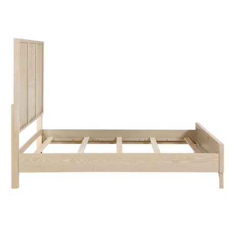 Oakmont Light Brown Eastern King Panel Bed from Homelegance - Luna Furniture