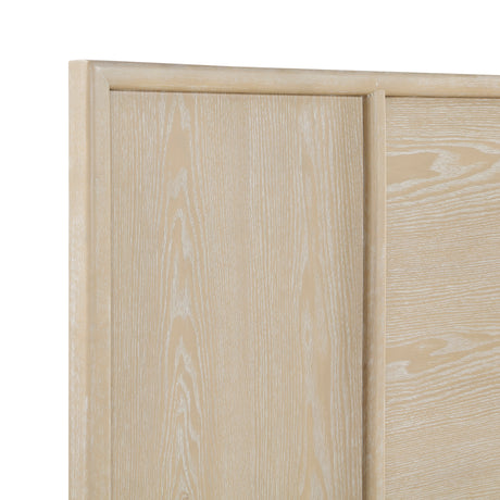 Oakmont Light Brown Eastern King Panel Bed from Homelegance - Luna Furniture