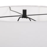 Cedric Table Lamp in Slate Grey Marble from Four Hands - Luna Furniture