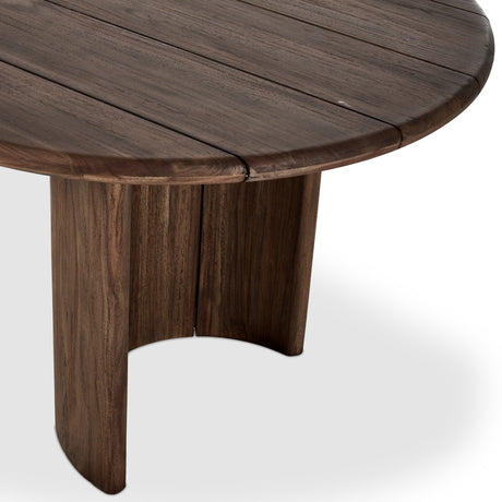 Paden Outdoor Dining Table-94" in Stained Toasted Brown-FSC from Four Hands - Luna Furniture