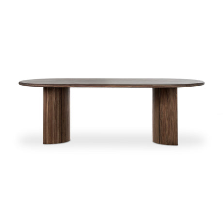 Paden Outdoor Dining Table-94" in Stained Toasted Brown-FSC from Four Hands - Luna Furniture
