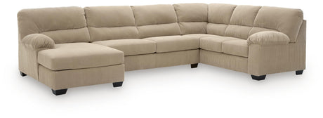 SimpleJoy Sand 3-Piece LAF Chaise Sectional from Ashley - Luna Furniture