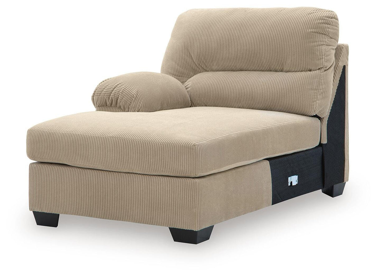 SimpleJoy Sand Left-Arm Facing Corner Chaise from Ashley Furniture - Luna Furniture