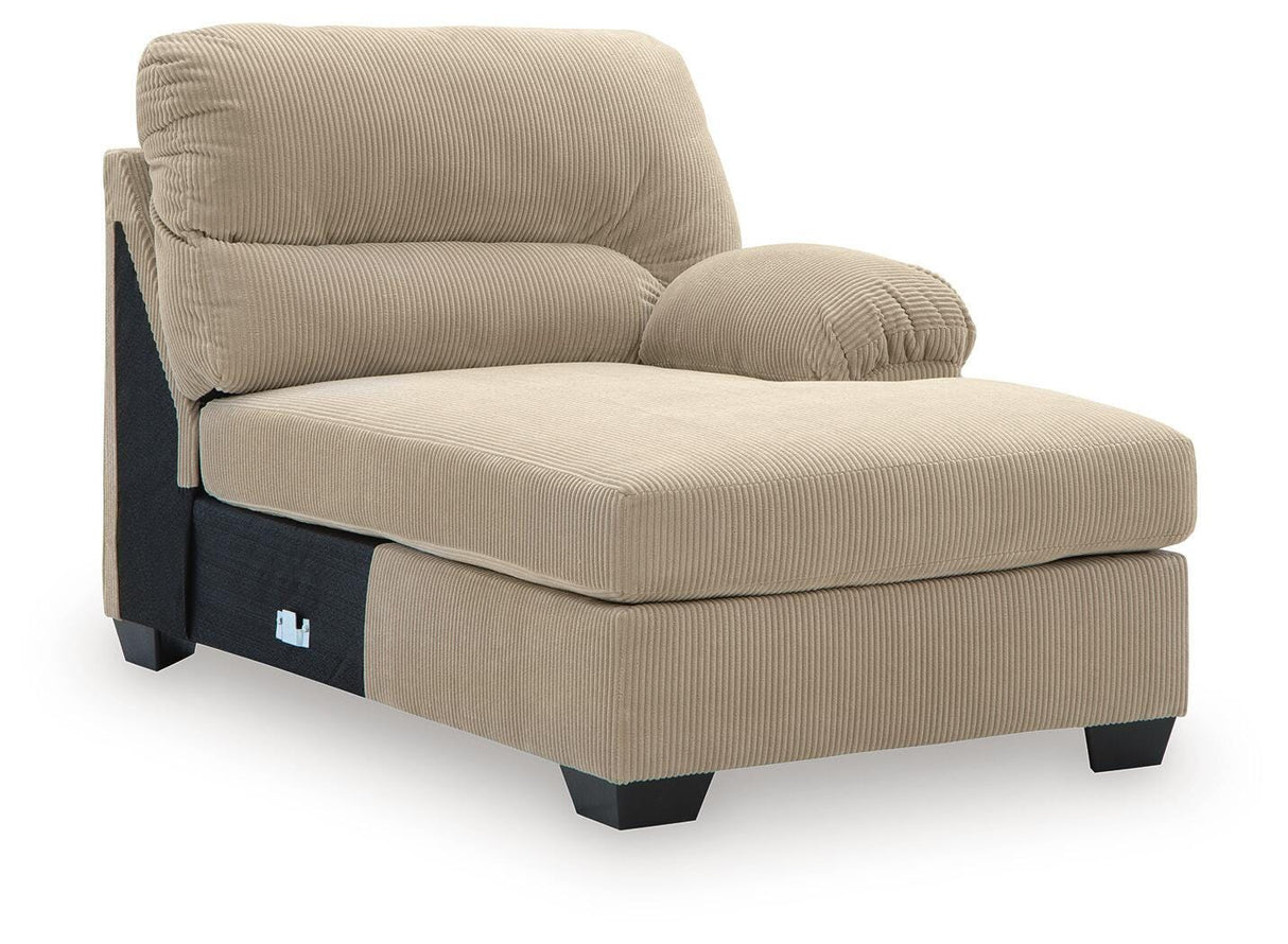 SimpleJoy Sand Right-Arm Facing Corner Chaise from Ashley Furniture - Luna Furniture