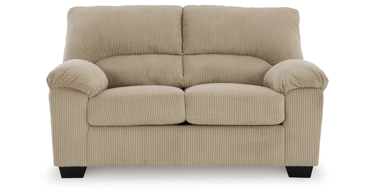 SimpleJoy Sand Loveseat from Ashley - Luna Furniture