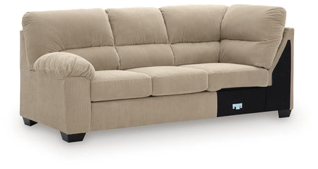 SimpleJoy Sand Left-Arm Facing Sofa with Corner Wedge from Ashley - Luna Furniture