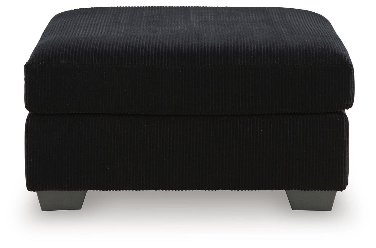 SimpleJoy Onyx Oversized Accent Ottoman from Ashley - Luna Furniture