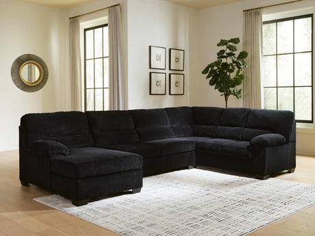 SimpleJoy Onyx 3-Piece LAF Chaise Sectional from Ashley - Luna Furniture
