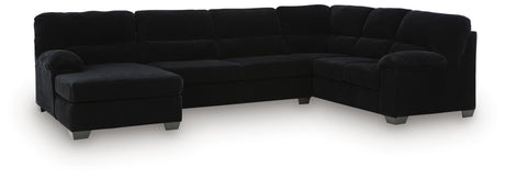 SimpleJoy Onyx 3-Piece LAF Chaise Sectional from Ashley - Luna Furniture