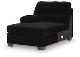 SimpleJoy Onyx Left-Arm Facing Corner Chaise from Ashley Furniture - Luna Furniture