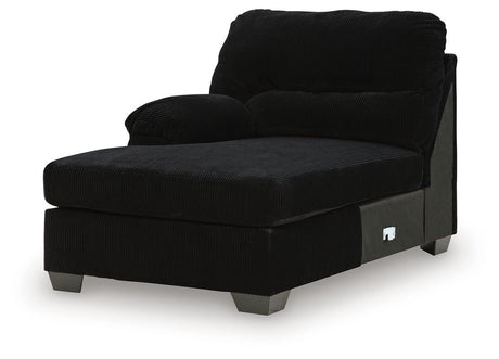 SimpleJoy Onyx Left-Arm Facing Corner Chaise from Ashley - Luna Furniture