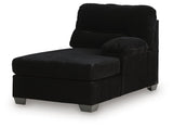 SimpleJoy Onyx Right-Arm Facing Corner Chaise from Ashley Furniture - Luna Furniture