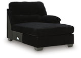SimpleJoy Onyx Right-Arm Facing Corner Chaise from Ashley Furniture - Luna Furniture