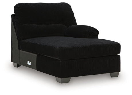 SimpleJoy Onyx Right-Arm Facing Corner Chaise from Ashley - Luna Furniture