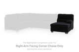 SimpleJoy Onyx Right-Arm Facing Corner Chaise from Ashley Furniture - Luna Furniture