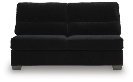 SimpleJoy Onyx Armless Loveseat from Ashley - Luna Furniture