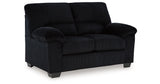 SimpleJoy Sofa, Loveseat and Recliner in Onyx from Ashley - Luna Furniture