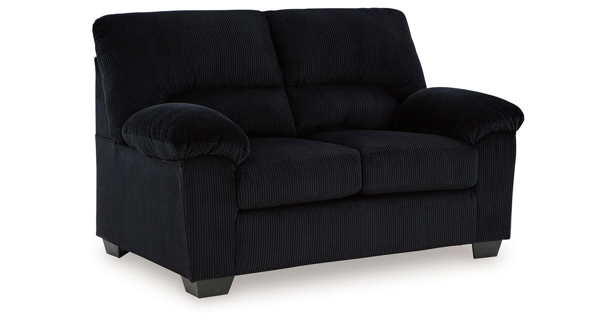 SimpleJoy Onyx Loveseat from Ashley - Luna Furniture