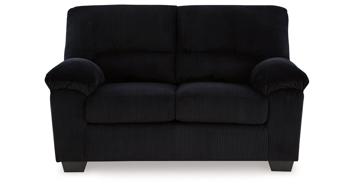 SimpleJoy Onyx Loveseat from Ashley - Luna Furniture