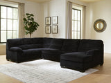 SimpleJoy Onyx 3-Piece RAF Chaise Sectional from Ashley Furniture - Luna Furniture