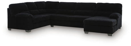 SimpleJoy Onyx 3-Piece RAF Chaise Sectional from Ashley - Luna Furniture