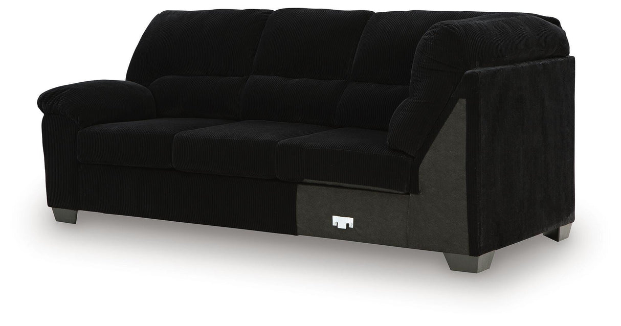 SimpleJoy Onyx Left-Arm Facing Sofa with Corner Wedge from Ashley Furniture - Luna Furniture