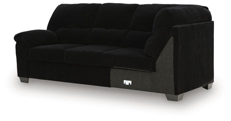 SimpleJoy Onyx Left-Arm Facing Sofa with Corner Wedge from Ashley - Luna Furniture