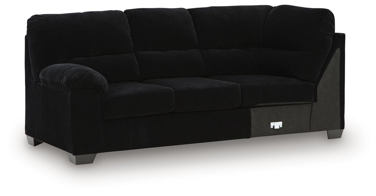 SimpleJoy Onyx Left-Arm Facing Sofa with Corner Wedge from Ashley Furniture - Luna Furniture