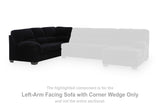 SimpleJoy Onyx Left-Arm Facing Sofa with Corner Wedge from Ashley Furniture - Luna Furniture