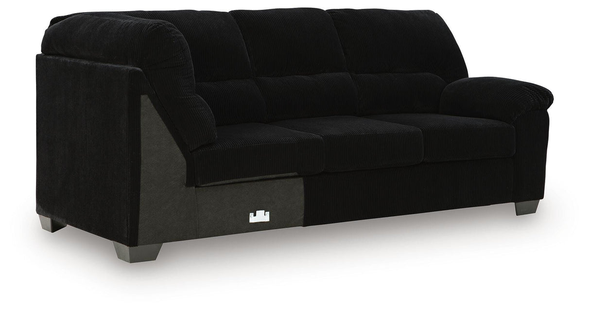 SimpleJoy Onyx Right-Arm Facing Sofa with Corner Wedge from Ashley Furniture - Luna Furniture