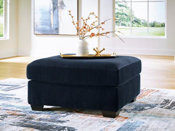 SimpleJoy Navy Oversized Accent Ottoman