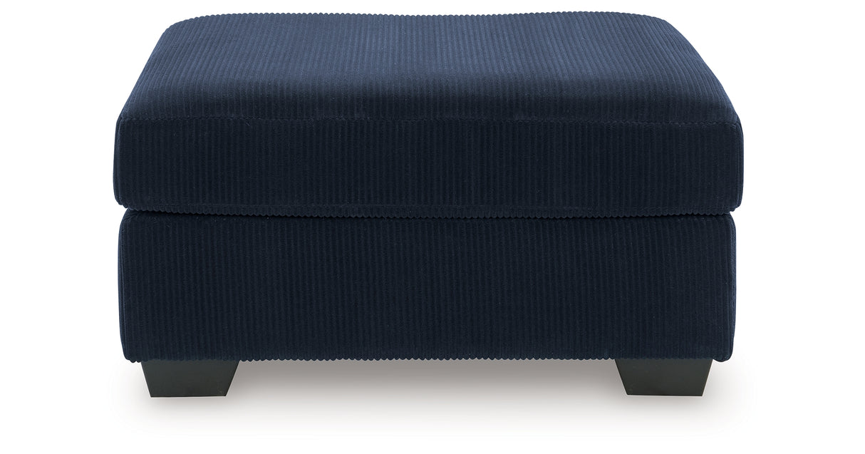 SimpleJoy Navy Oversized Accent Ottoman from Ashley Furniture - Luna Furniture