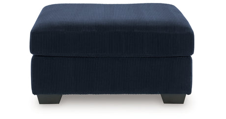 SimpleJoy Navy Oversized Accent Ottoman from Ashley - Luna Furniture