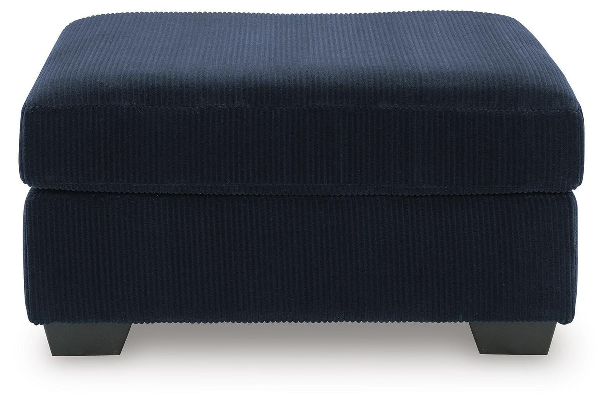 SimpleJoy Navy Oversized Accent Ottoman from Ashley Furniture - Luna Furniture
