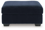 SimpleJoy Navy Oversized Accent Ottoman from Ashley Furniture - Luna Furniture