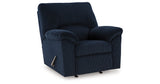 SimpleJoy Navy Recliner from Ashley - Luna Furniture