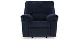 SimpleJoy Navy Recliner from Ashley - Luna Furniture