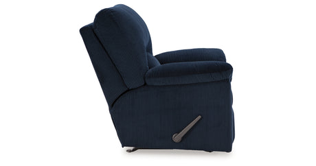 SimpleJoy Navy Recliner from Ashley - Luna Furniture